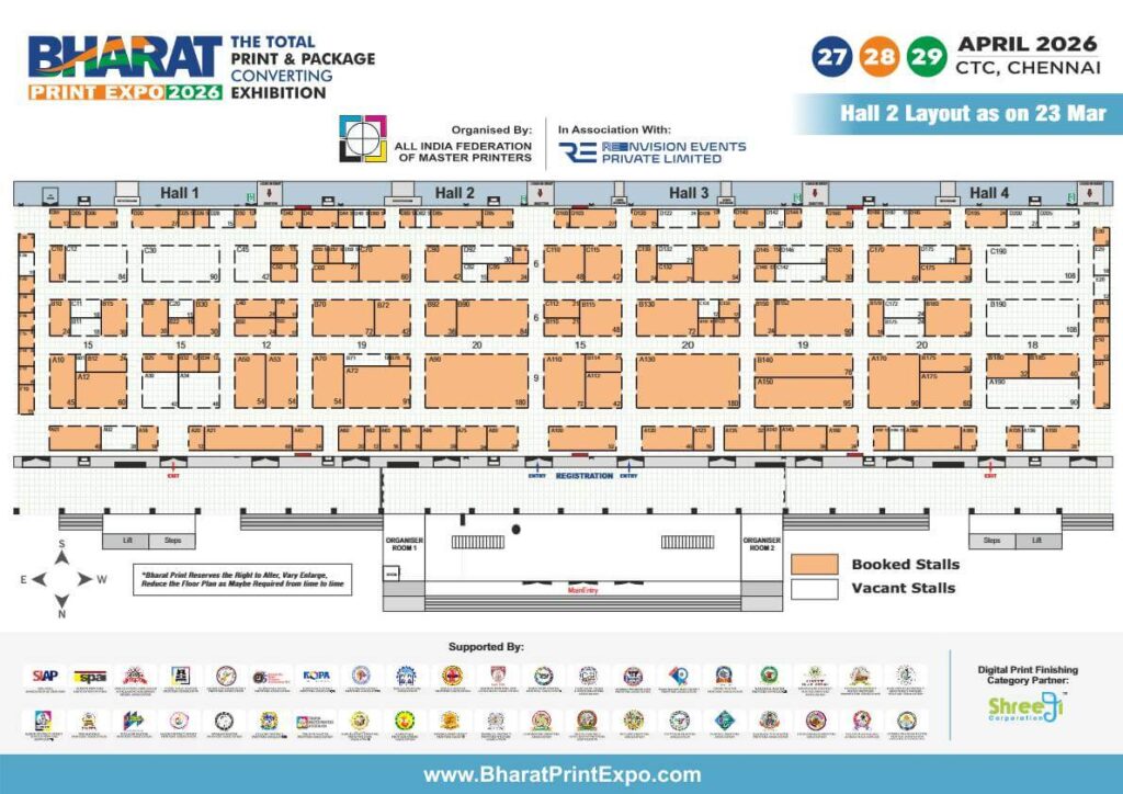 Bharat Print Expo Floor Plan